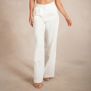 NWT Meshki Wide Leg Linen Pants - Natural Size S